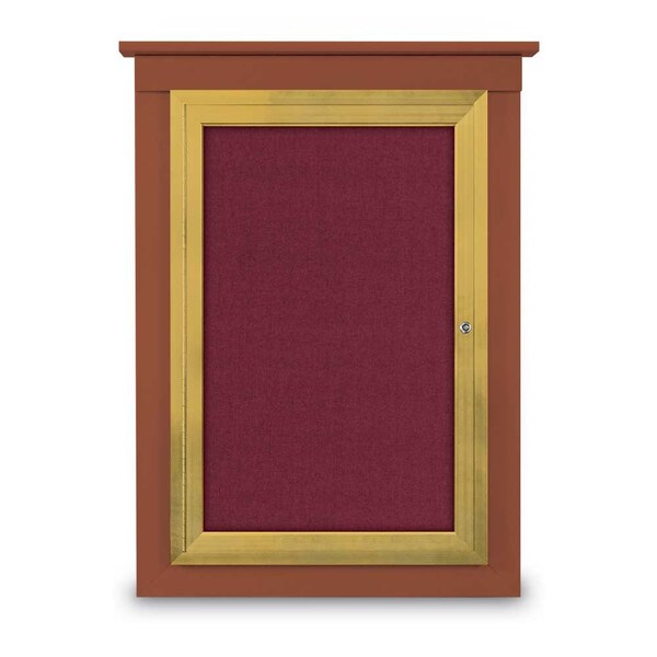 Single Door Enclosed Letterboard, 43"x33